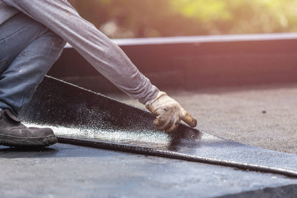 Professional Basement Waterproofing technician working in Bridgewater, VA